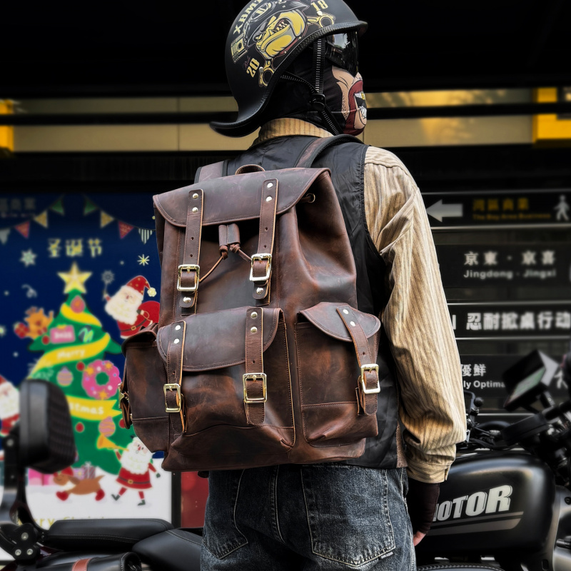New Arrivals Leather Backpack  – Luxury Zipper Bags Bewertung und Preis
