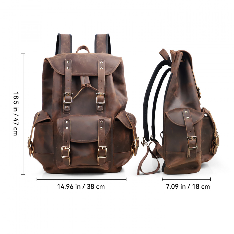 New Arrivals Leather Backpack  – Luxury Zipper Bags Bewertung und Preis