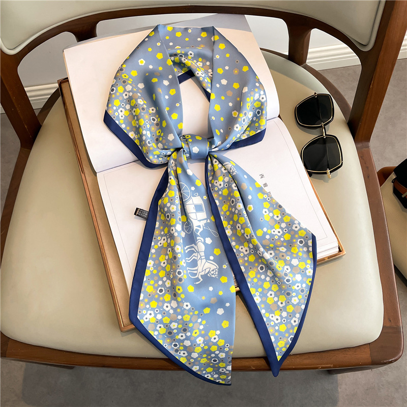 Fashion Print Long Silk Scarf  – Luxury Bags Trending Bewertung und Preis