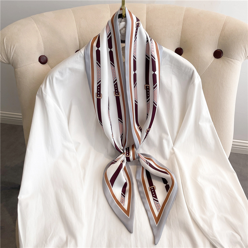 Fashion Print Long Silk Scarf  – Luxury Bags Trending Bewertung und Preis