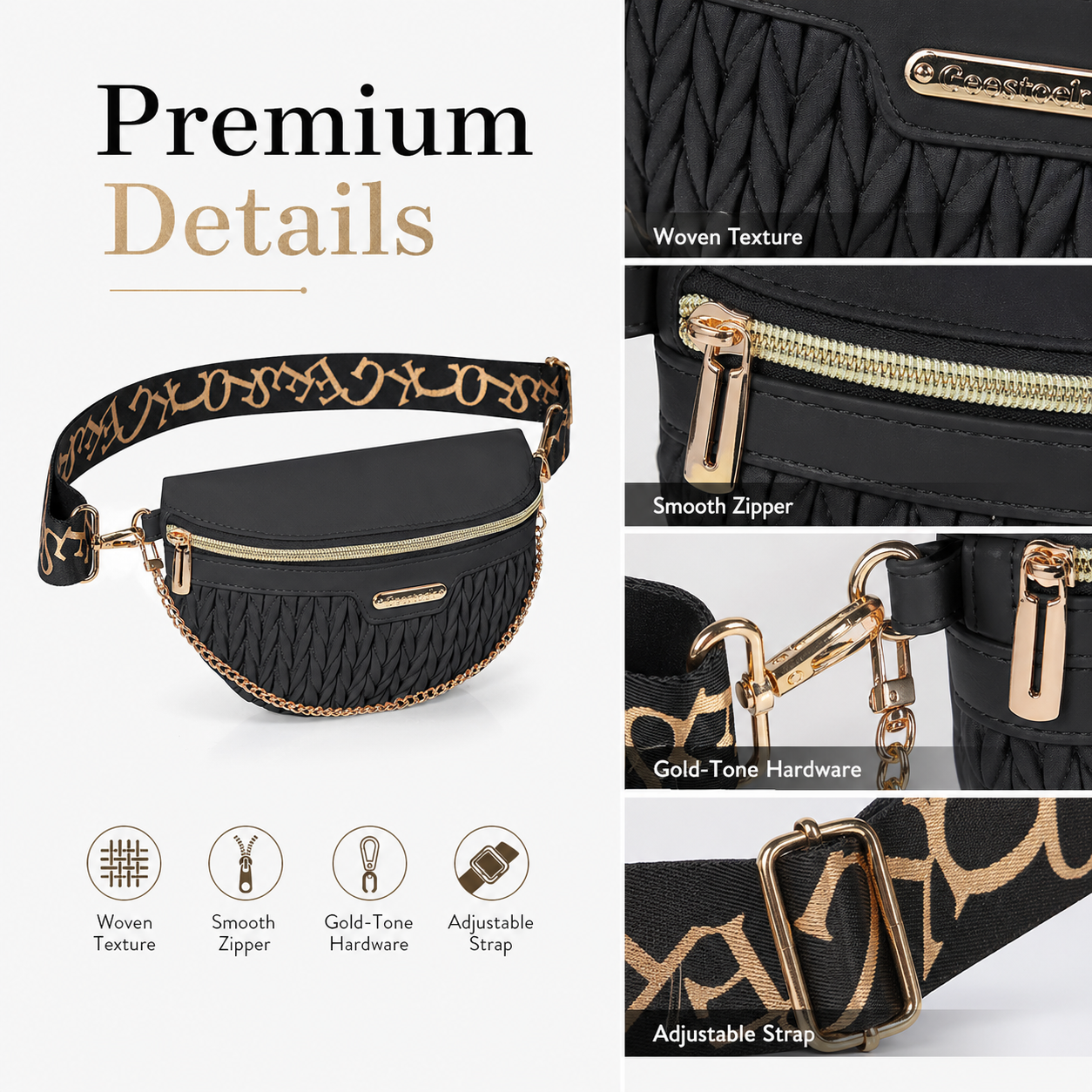 Luxury Quilted Waist Pack for  – Luxury Bags Sling Bewertung und Preis