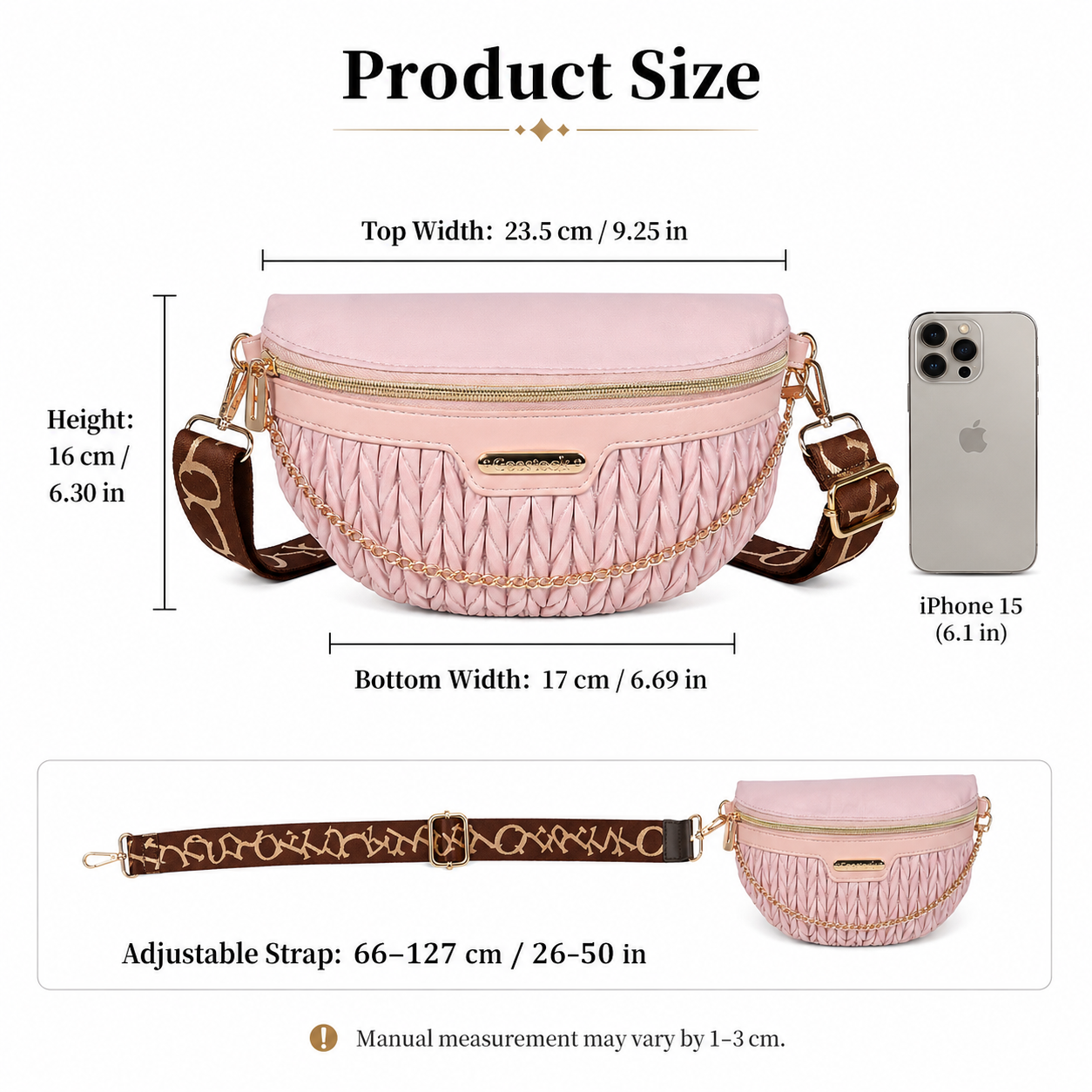 Luxury Quilted Waist Pack for  – Luxury Bags Sling Bewertung und Preis