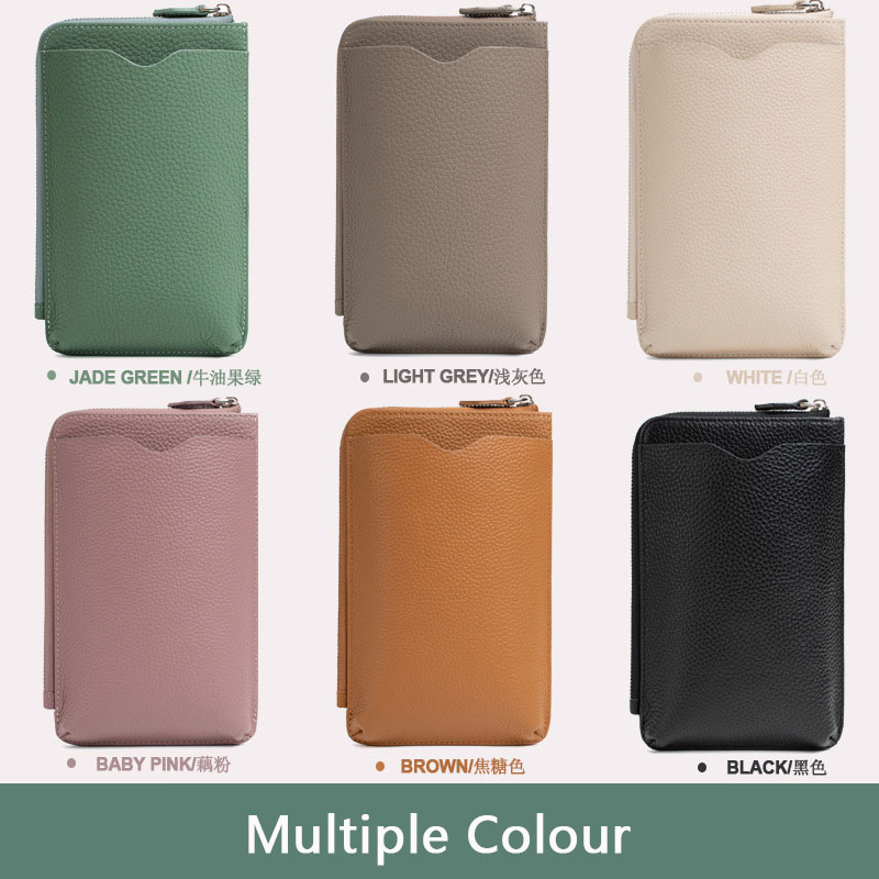 Fashion Genuine Leather Phone  – Luxury Zipper Bags Bewertung und Preis