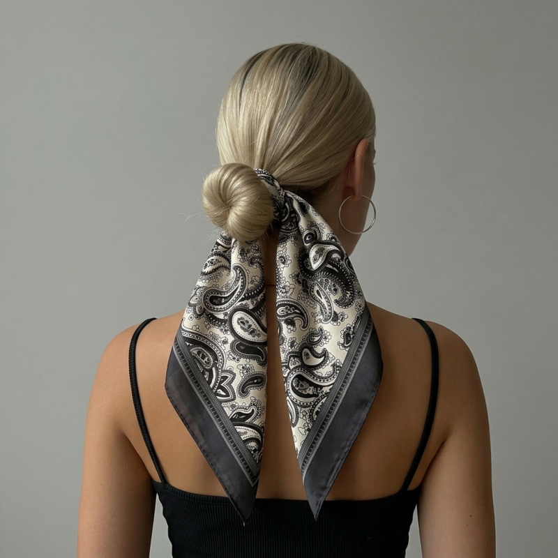Luxury Satin Square Scarf Pais – Luxury Bags Trending Bewertung und Preis