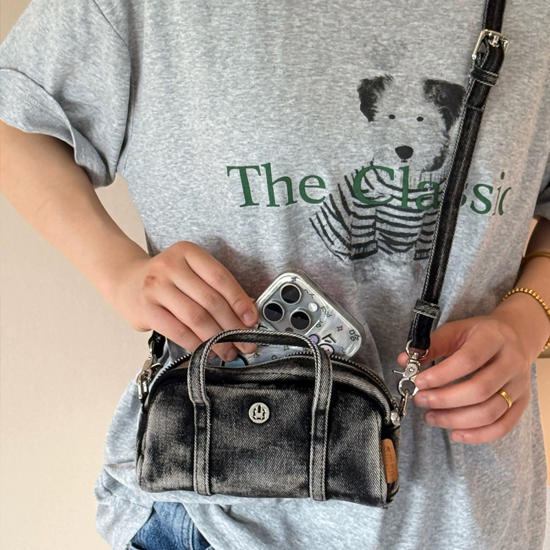 Korean Casual Mini Denim Box B – Luxury Zipper Bags Bewertung und Preis