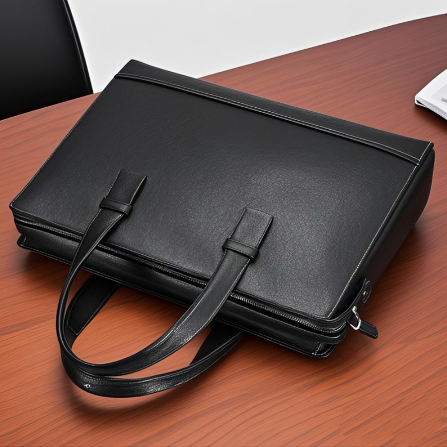 【New Arrival】Slim Black Leathe – Briefcase Leather Slim Bewertung und Preis