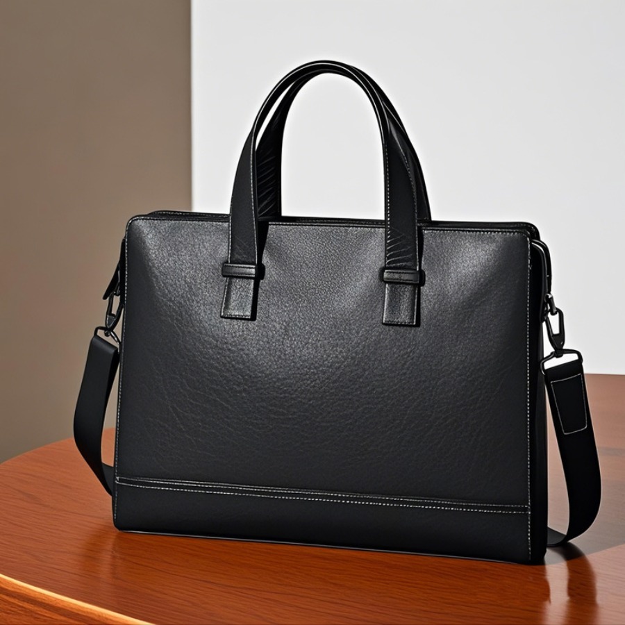 【New Arrival】Slim Black Leathe – Briefcase Leather Slim Bewertung und Preis