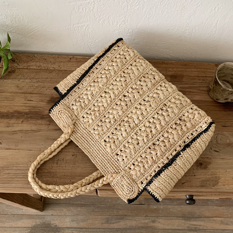 100% Raffia Straw Bag Large Ca – Luxury Zipper Bags Bewertung und Preis