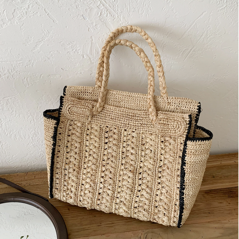 100% Raffia Straw Bag Large Ca – Luxury Zipper Bags Bewertung und Preis