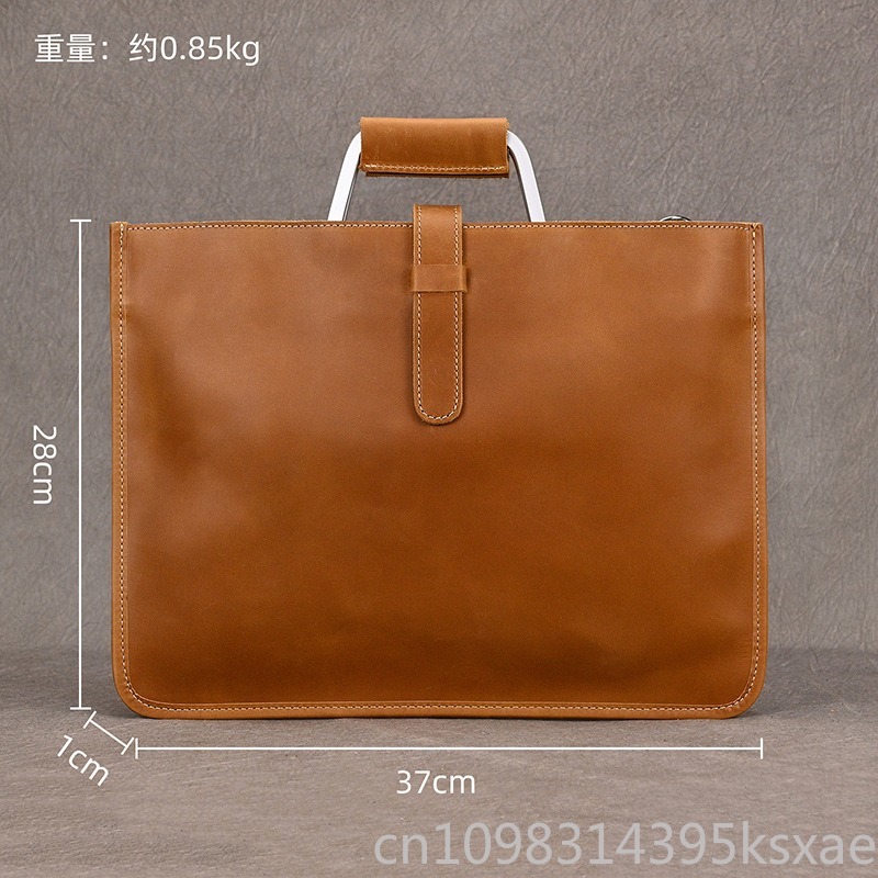 Men's Vintage Crazy Horse Leat – Briefcase Leather Slim Bewertung und Preis